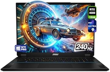 Stealth 18 AI Studio Gaming Laptop, Intel Ultra 9-185H, 64 GB DDR5 RAM, 4 TB PCle SSD, 18” QHD+ (2560x1600) 240Hz, Nvidia G-Force RTX 4080, Backlit Keyboard, W11 Pro