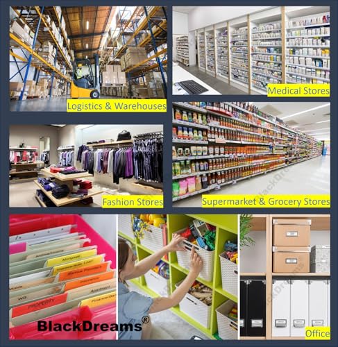 Image of BlackDreams 50x25 Chromo Barcode Label Sticker - 2 x 1 inches - 50mm x 25mm - 1500 Labels Per Roll - Self Adhesive Sticker for Printing Labeling (Ribbon Required) (Pack of 6 ROLL (9000 Labels))