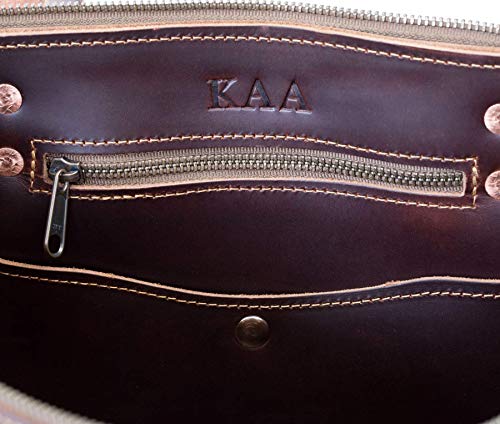 Bolso tote de cuero para mujer deluxe miniatura 3