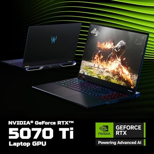 Predator Helios Neo 16S AI Gaming Laptop, NVIDIA GeForce RTX 5070Ti GDDR7, Intel Core Ultra 9 275HX, OLED 16" 240Hz, 64GB DDR5, SSD 1 TB, Tastiera Retroilluminata RGB, Windows 11 Pro, Accessori - Notebook - Immagine 3
