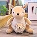 KCGNBQING Serie Madre-Hijo Canguro Panda Pájaro Oso Polar Hedgehog Pangolin Peluche Toys Relleno Lindo Muñeca Animal para niños Regalos de los niños 25 cm B Lindo Juguete de Peluche