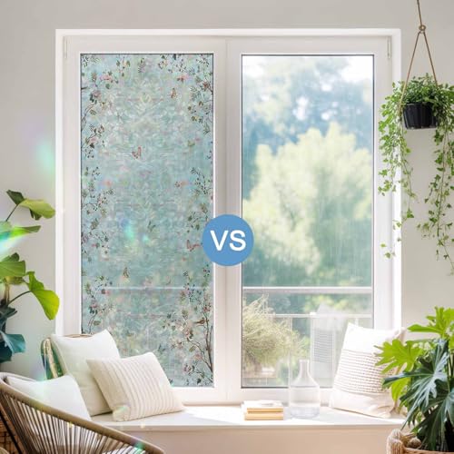 Vinilo decorativo de ventana Rainbow Flowers 79 x 18 in miniatura 6
