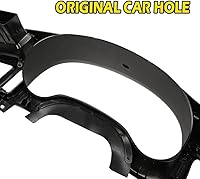 Vista 7 de PIT66 Bisel de tablero de repuesto compatible con Blazer Jimmy Sonoma S10 Bravada 1998-2004 negro (solo compatible con radio DIN individual)