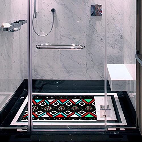 Alfombra de baño antideslizante Bennigiry de 15.7x27.9'', tapete antimoho lavable de PVC 7
