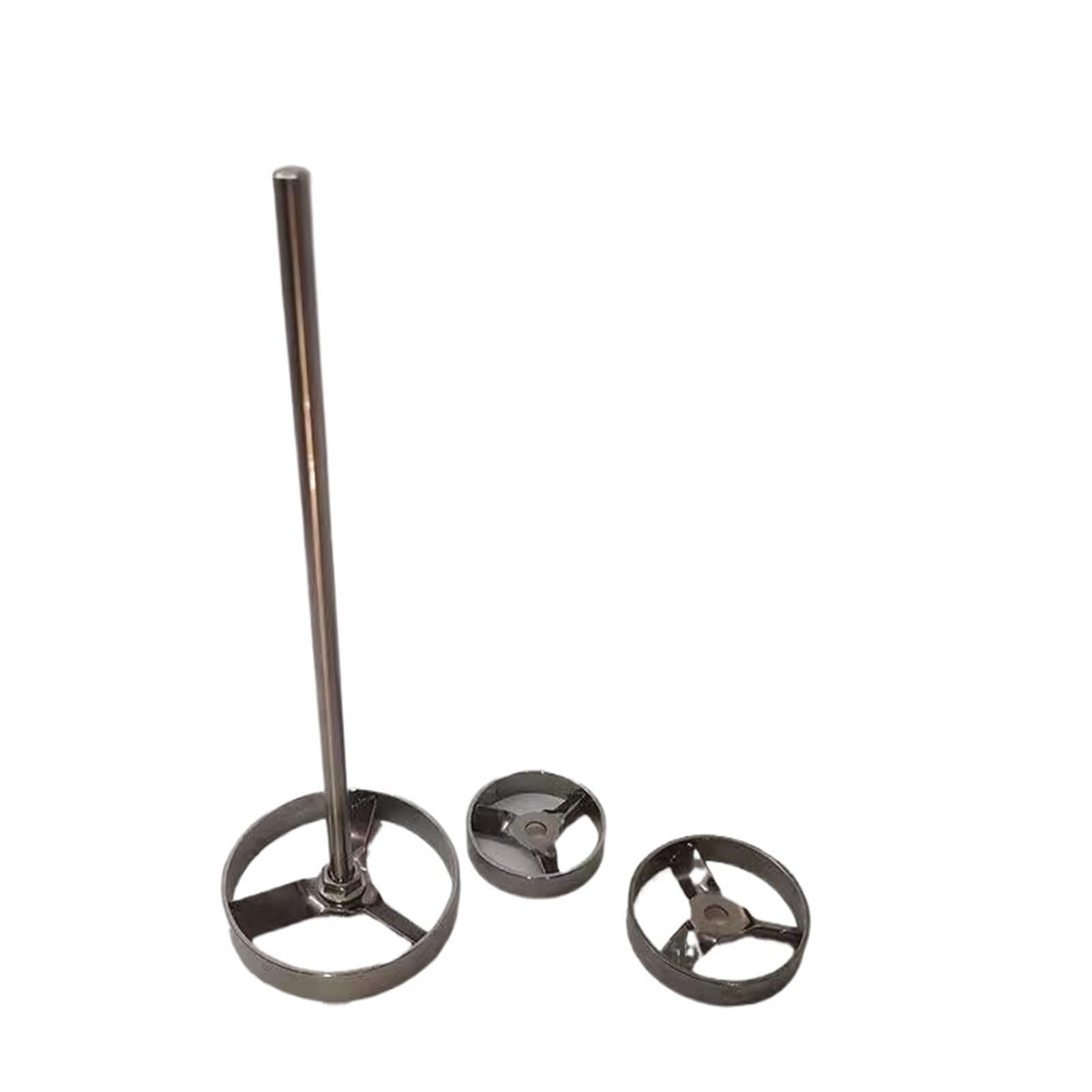 Asta di agitazione sopraelevata, Paletta di agitazione da laboratorio in acciaio inossidabile 304 con asta e viti, 1 set di diverse dimensioni(80x8x400mm)