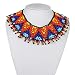 Multicolor African Necklace| African Jewelry| Zulu Beaded Bib Necklace| South African Statement Necklace| Maasai Necklace| Sister Gifts| (Color D)