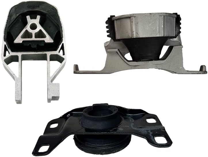 Engine Motor & Transmission Mount Set of 3 Compatible with for 2007-2011 Volvo S40/ V50 2.4L/ 2.5L/ 2.5L Turbo | A4073 A4097 GP10156 -K3465