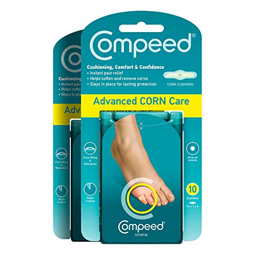 Compeed Advanced Corn Care Cushions 10 Count Corn Toe Pads (2 Packs)