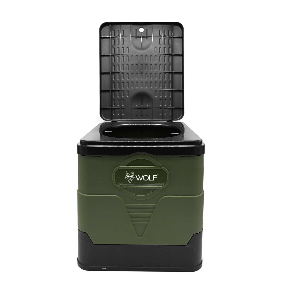 Toilette portable Wolf Compact Porta Loo, pliable, sac de transport inclus