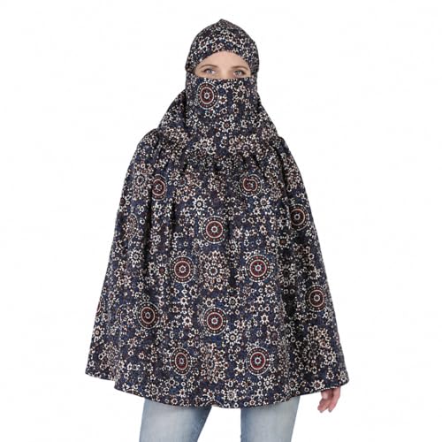 Image of Cotton Scarf Sun Protection Anti Pollution Anti -Tanning Mask For Working Women and Girls Fashion With Full Safety of Head, Face, Hair Wrap Scarf Cum Mask, (female), Multicolor