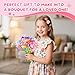 Vinkp Christmas Girls Gifts for 3 4 5 6 7 8 9 Year Old, Toys for 3+ Year Old Girls, Arts and Crafts for Kids Ages 5-7 8-12, Fabric Flower Bouquets Toys