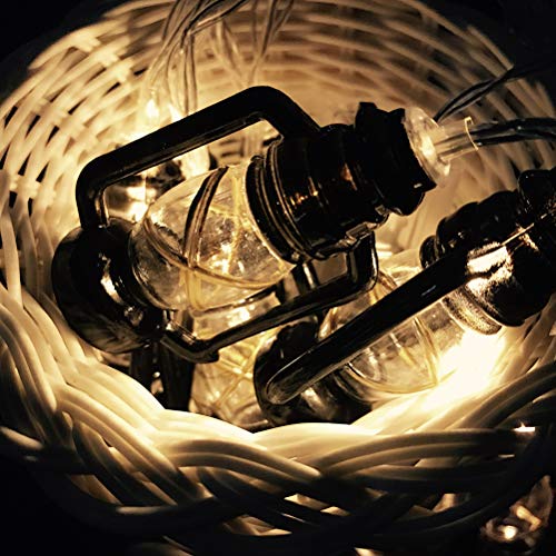 BESTOYARD 2 metros, 10 LEDs, lâmpada de querosene de LED de Halloween, lanternas retrô, formato de p