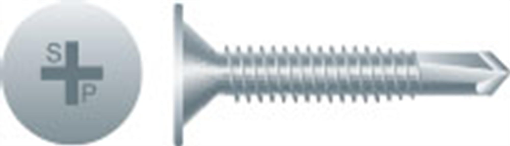 Vis tête de gaufrette 10-24 auto-perceuse pointe #3 pour fixation métal