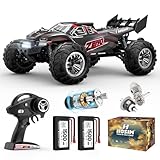 Voiture RC tout terrain : le camion RC Fast est doté d'un châssis durable de style baignoire qui protège les composants électroniques. Quatre absorbeurs de chocs métalliques et un système de suspension tout-terrain garantissent un plaisir sur différents terrains. Bras de trailing énorme et liens robustes avec sangles d'alliance fonctionnelle, gardez l'axe solide bien positionné. Avec son design élégant et ses performances puissantes, ce camion de contrôle à distance est le jouet parfait pour les garçons et les filles, offrant du plaisir aux adultes !
