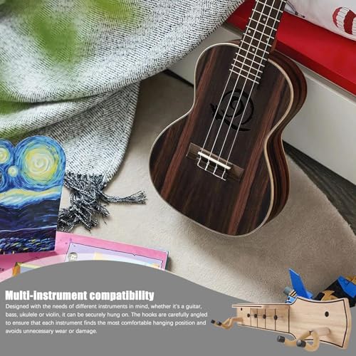 Support mural pour guitare et crochets muraux de guitare en bois