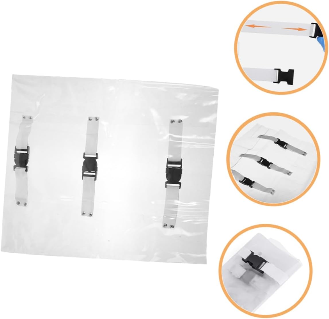 4Pcs Dental Chair Foot Covers Non-Slip Transparent Protector Cushions Foot Mats for Safe Seating for Clinics and Dental Offices