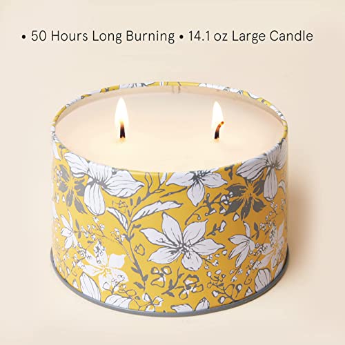 La Jolie Muse Orange & Bergamot Scented Candle, 100% Natural Citrus Candle For Home Scented,50 Hours Long Burning, Aromatherapy Candle Gift For Women, Tin, 14.1 Oz #TOP3