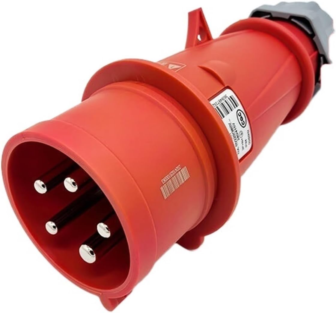 PKY32M435 five-core 32A mobile straight industrial socket 3P+N+E European standard plug(Plug A9G32M435T)