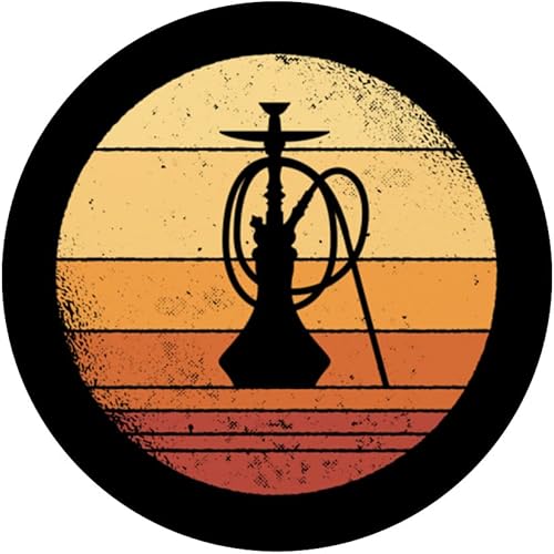 Miniatura 3 de Shisha Retro Sunset Shisha Bar PopSockets Swappable PopGrip