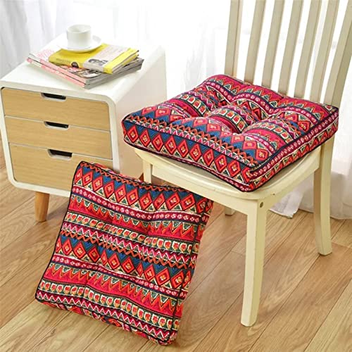 Summer Chair Cushion Chair Mat Bohemian Patio Chair Seat Pads Square Floor Pillow Kitchen Chair Seat Cushion Pads Meditation Yoga Seating Cushion For Home Kitchen/Office/Garden Patio 20X20Inch #TOP3
