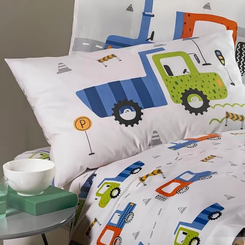 Caleffi Completo Lenzuola Letto Singolo 1 Piazza Art. City Car in 100% Cotone Colori Beige o Grigio (Grigio)