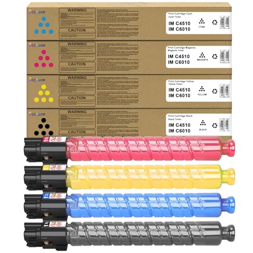 Image of IM C4510 IM C6010 Toner Cartridge High Yield Compatible for Ricoh IMC4510 IM 6010 842526 842529 842528 842527 Toner Set Replacement for Ricoh Savin Lanier IM C4510 IM C5510 IM C6010 IMC6010 Printer