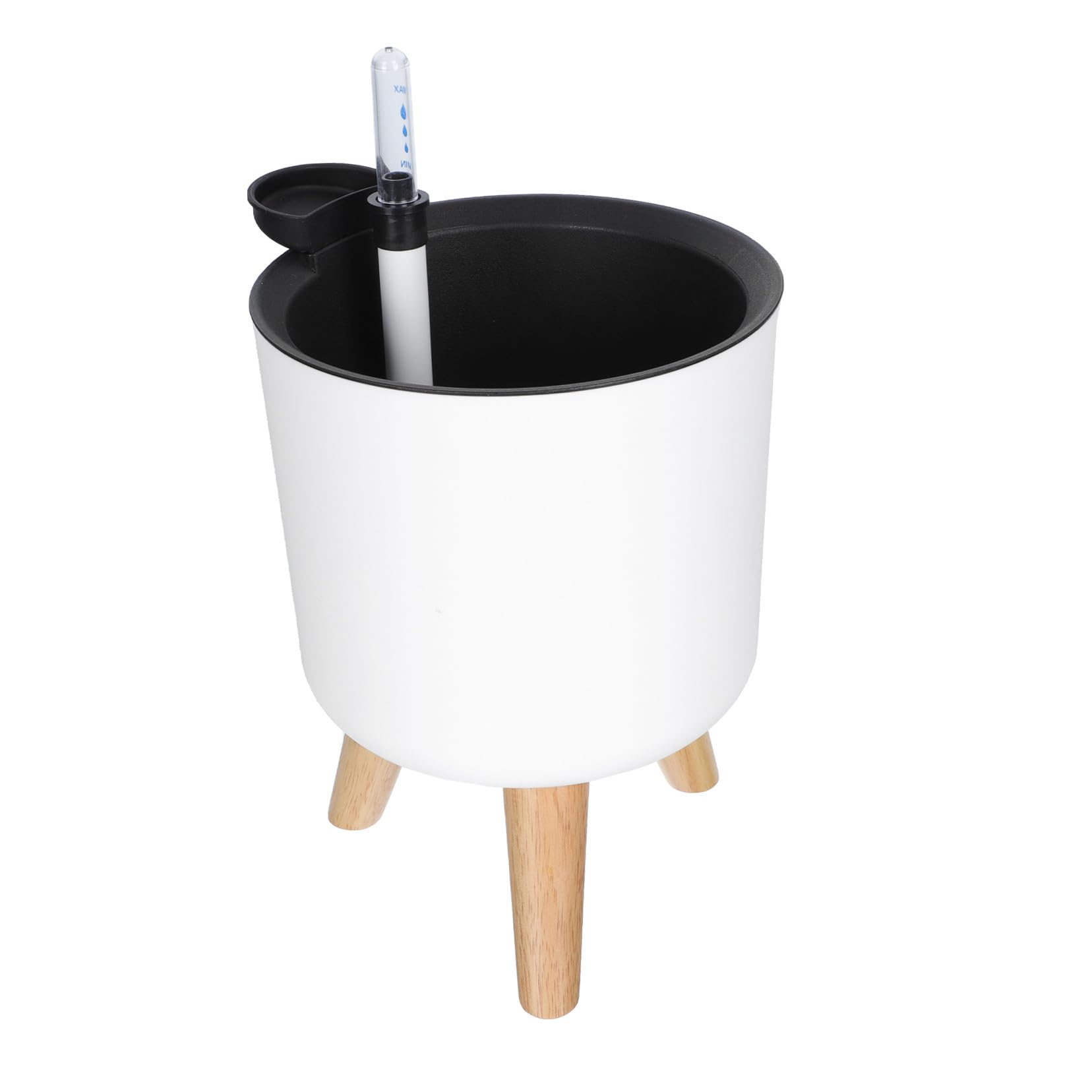 Happyyami 1pièce Pot De Auto-Irrigation Rond avec Indicateur De Eau Grand Cache-Pot Décoratif Intérieur pour Plantes pour Bureau Maison Jardin Cuisine Et Terrasse