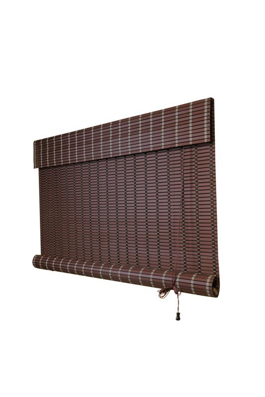 Sponsored Ad - Light Filtering & Cooling PVC Exterior & Interior Window Blind for Balcony and Outdoor Area - Sun Shade, Heat Reducing, Rain Resistant Choclate Brown 6 (4Feet X 5Feet)