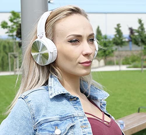 Carneo S7 Weiß, Bluetooth kabellose Over Ear Kopfhörer, Freisprechbearbeitung von Telefonanrufen, MP3-Player und FM… - Image 3