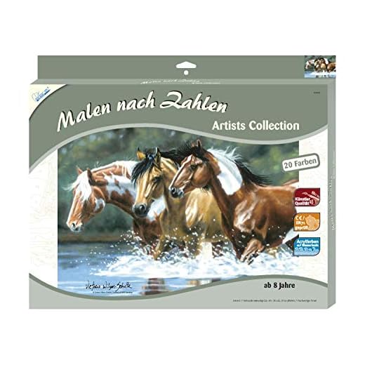Mammut 108003 – måla efter siffror Artists Collection – Häster, ca 40 x 30 cm