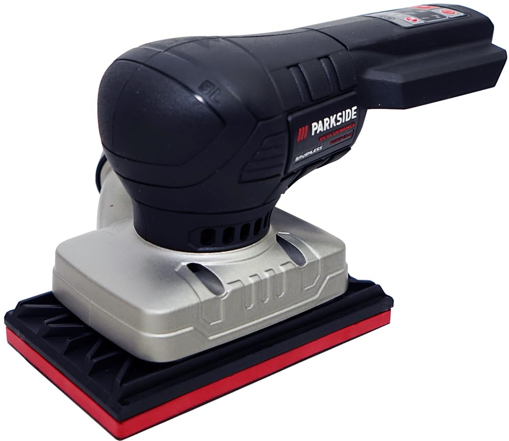 HEADNMORE® Parkside Performance® - Levigatrice orbitale a batteria da 20 V PAMSP 20 (senza batteria) + portachiavi