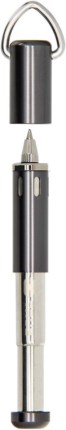 True Utility Telescopic Keyring Pen, TU258, Black