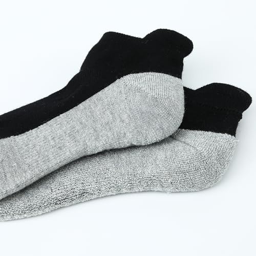 Image of WANDER Merino Wool Ankle Running Hiking Socks 3 Pairs Lightweight Cushioned Sweat-Wicking No Show Athletic Socks Men Women