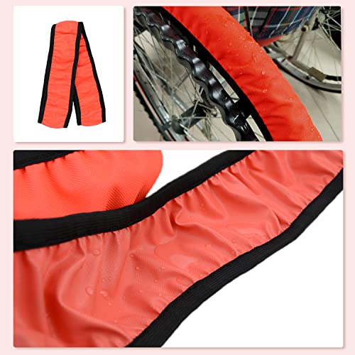 Image of Wheelchair Tyre Covers for Rear Wheels 24'' Waterproof Wheelchair Tire Covers Protect Floors Carpets