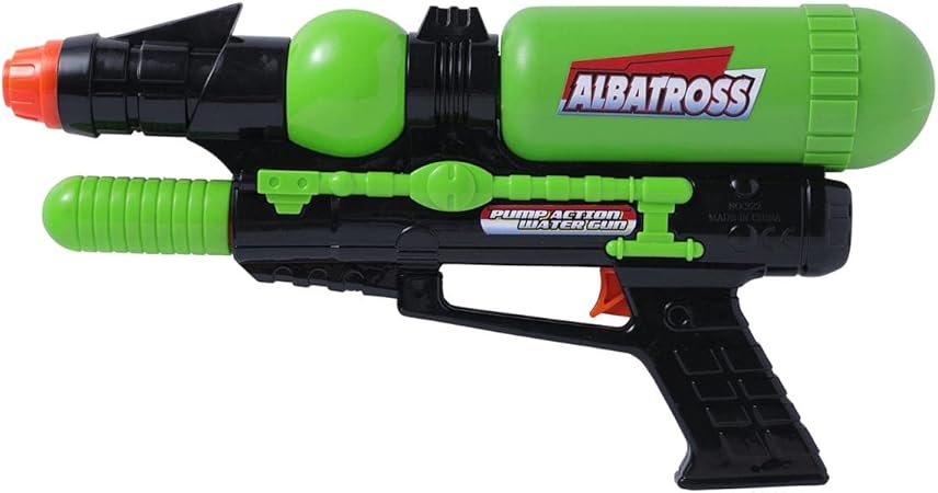 Amazon ポンプアクションウォーターガン アルバトロス 水鉄砲 水ピストル 最大飛距離 9ｍ タンク容量 800cc 水鉄砲 おもちゃ