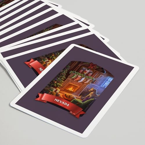 Lantern Press Nevada, Christmas Morning, 52 Naipes Poker miniatura 5