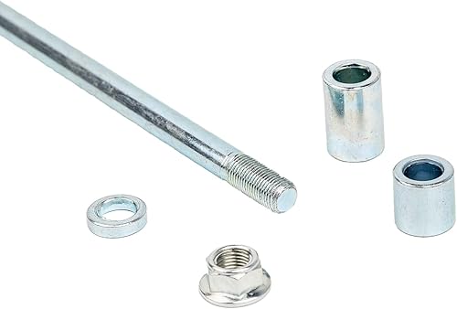 Miniatura 2 de Mokuo Eje delantero trasero de 0.472 in 9.646 in con buje de 0.197 in, 0.787 in, 1.181 in, apto para Pit Dirt Bike ciclomotor, scooter, quad, ATV,