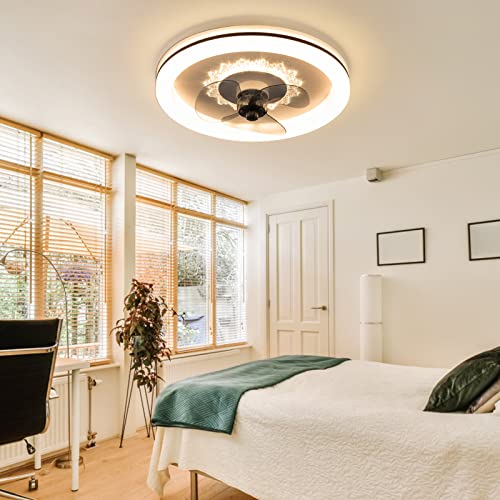 Ventilateurs de plafond design de 22 pouces avec éclairage modulable - 5
