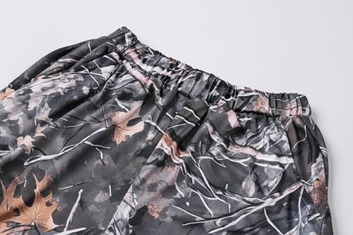 Image of Boys' 2 Piece Summer Outfit Cool Dinosaur & Camouflage Graphic Short Sleeve Tee & Shorts Set Size 4-12