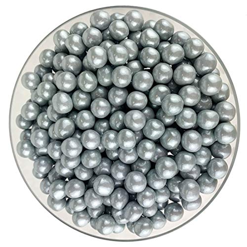 Color It Candy Shimmer Silver Sixlets 2 Lb Bag - Perfect For Table Centerpieces, Weddings, Birthdays, Candy Buffets, & Party Favors. #TOP3