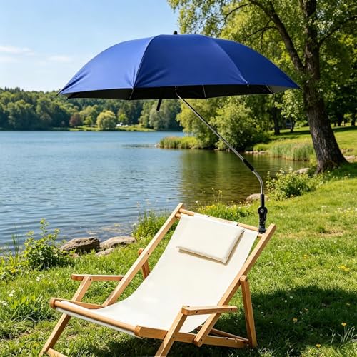 Sombrilla antiviento ajustable 360° para camping y patio 3