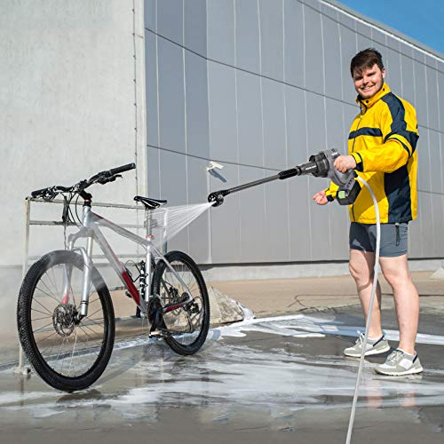 Cordless Pressure Washer, 20V 4.0Ah Max 380 PSI VARSK Portable Pressure Washer, Battery and Charger Included, Suitable for Washing Cars, Watering Flowers, Cleaning Floors, etc. VAR-910