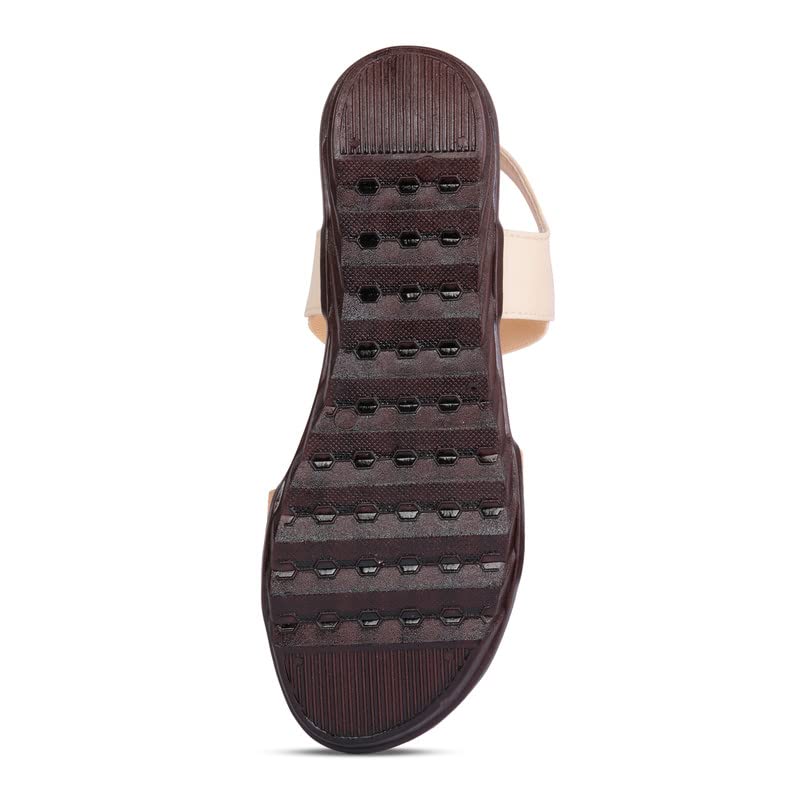 Image of Womens Stylish Fashion Fancy & Office wear Sandals, Comfortable Casual Open Toe Flats Slipper for Women's /Girls, Durable Design, Suitable for Summer & Winter, Wedges Sizes 3UK - 8UK