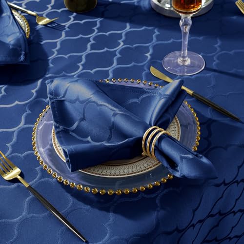Servilletas de Tela Jacquard SASTYBALE 20x20 Pulgadas Pack 4 miniatura 1