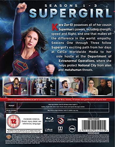Supergirl Blu-ray temporadas 1 2 3 serie completa formato físico 3