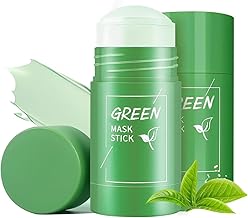 2 Pieces Green tea deep cleanse mask,Green Mask Stick, Green Tea Mask, Facial Cleansing Mask, green tea deep cleanser mask, Green Tea Clay Mask, Moisturizing Skin