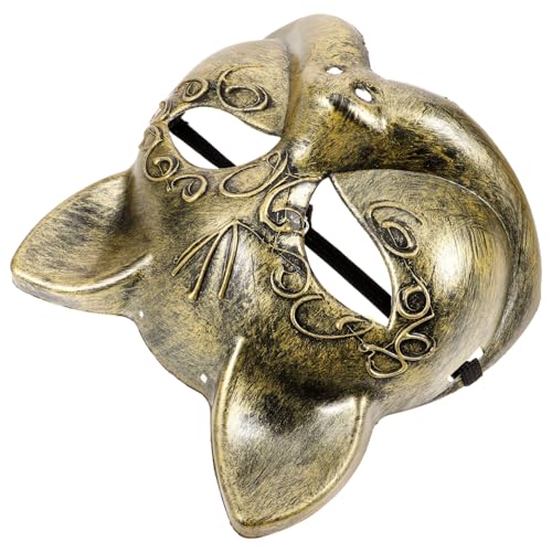 Masque demi-visage renard aux finitions soignées pour événements à thème