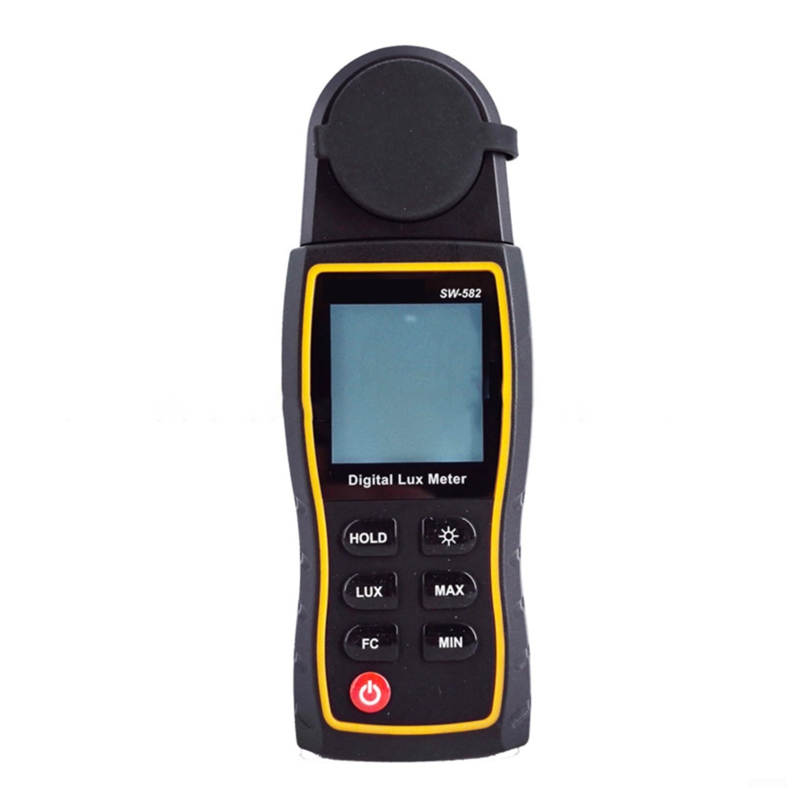 Lux Meter SW-582 con sensor giratorio de 360 grados para pruebas de iluminacion precisas