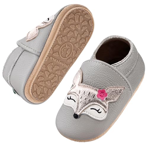 IceUnicorn Krabbelschuhe Baby Lauflernschuhe Weicher Leder Jungen Mädchen...