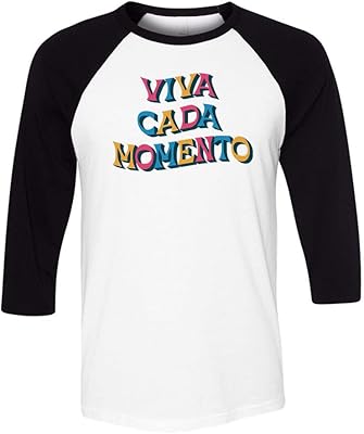 Viva CADA Momento Three-Quarter Raglan Sleeve Baseball Shirt Unisex Large White/Black